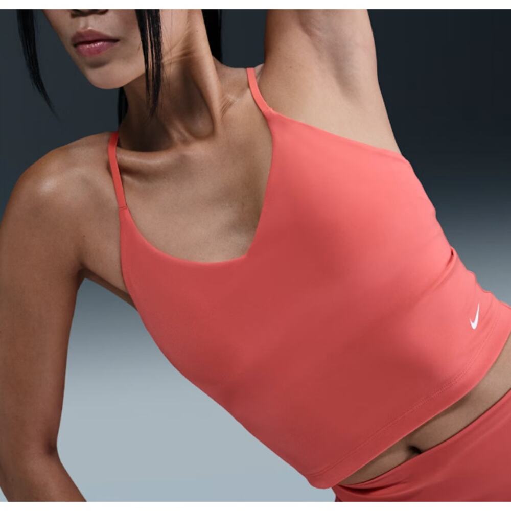 Nike Women's Magic Ember White Indy Light-Support Padded Tank Sports Bra Size M
